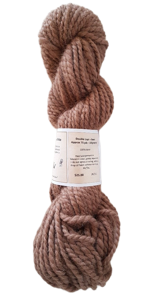 Luxurious Beige Alpaca Yarn Double Lopi Cozy Comfort 100%